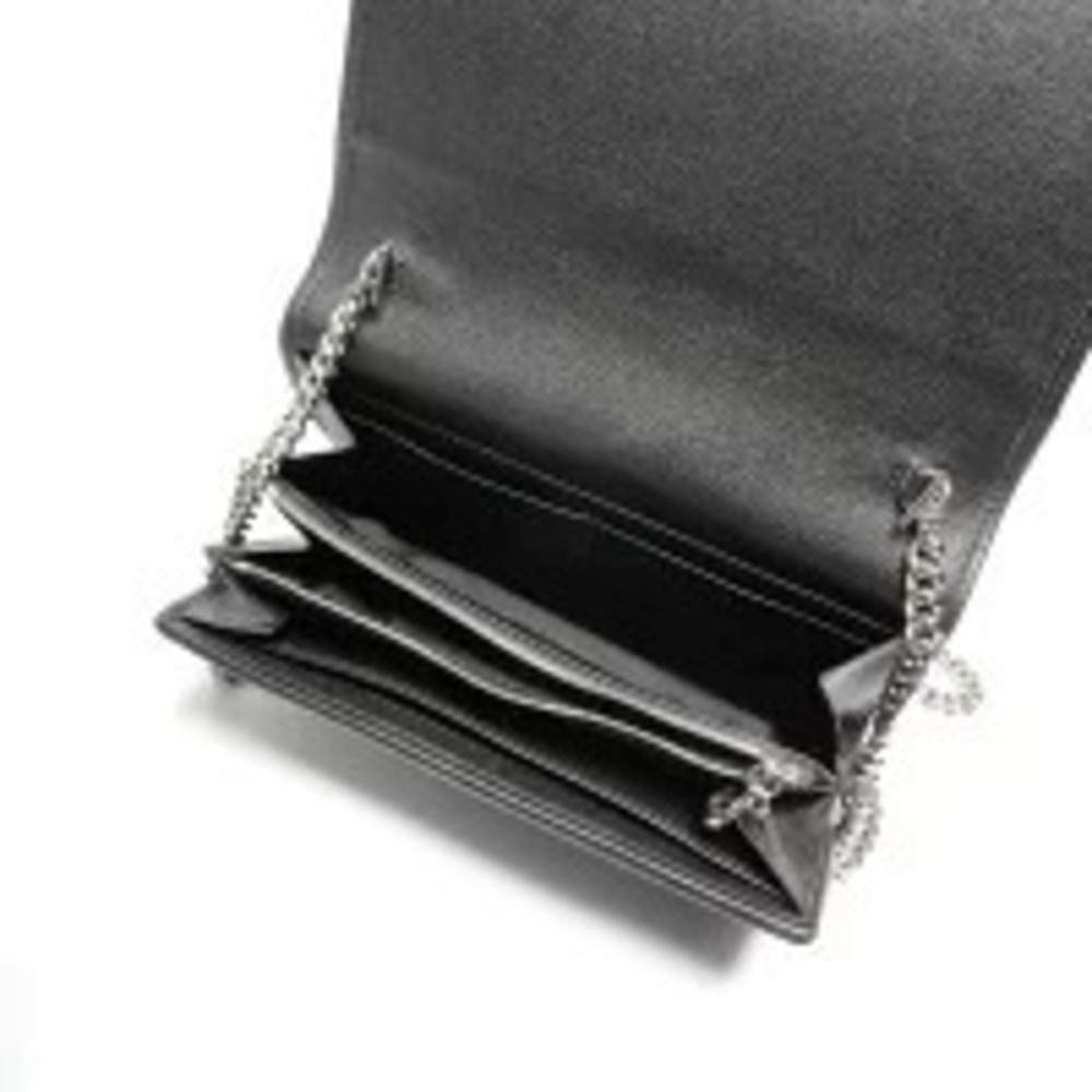 Gucci Leather Blondie Chain Shoulder Bag Navy Blue - Picture 12 of 13